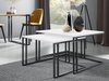 Ensemble tables basses Oswego 110 (Blanc + Noir)