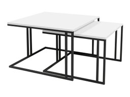Ensemble tables basses Oswego 110 (Blanc + Noir)