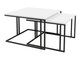 Ensemble tables basses Oswego 110 (Blanc + Noir)
