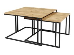 Ensemble tables basses Oswego 110 (Marron + Noir)
