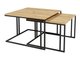 Ensemble tables basses Oswego 110 (Marron + Noir)