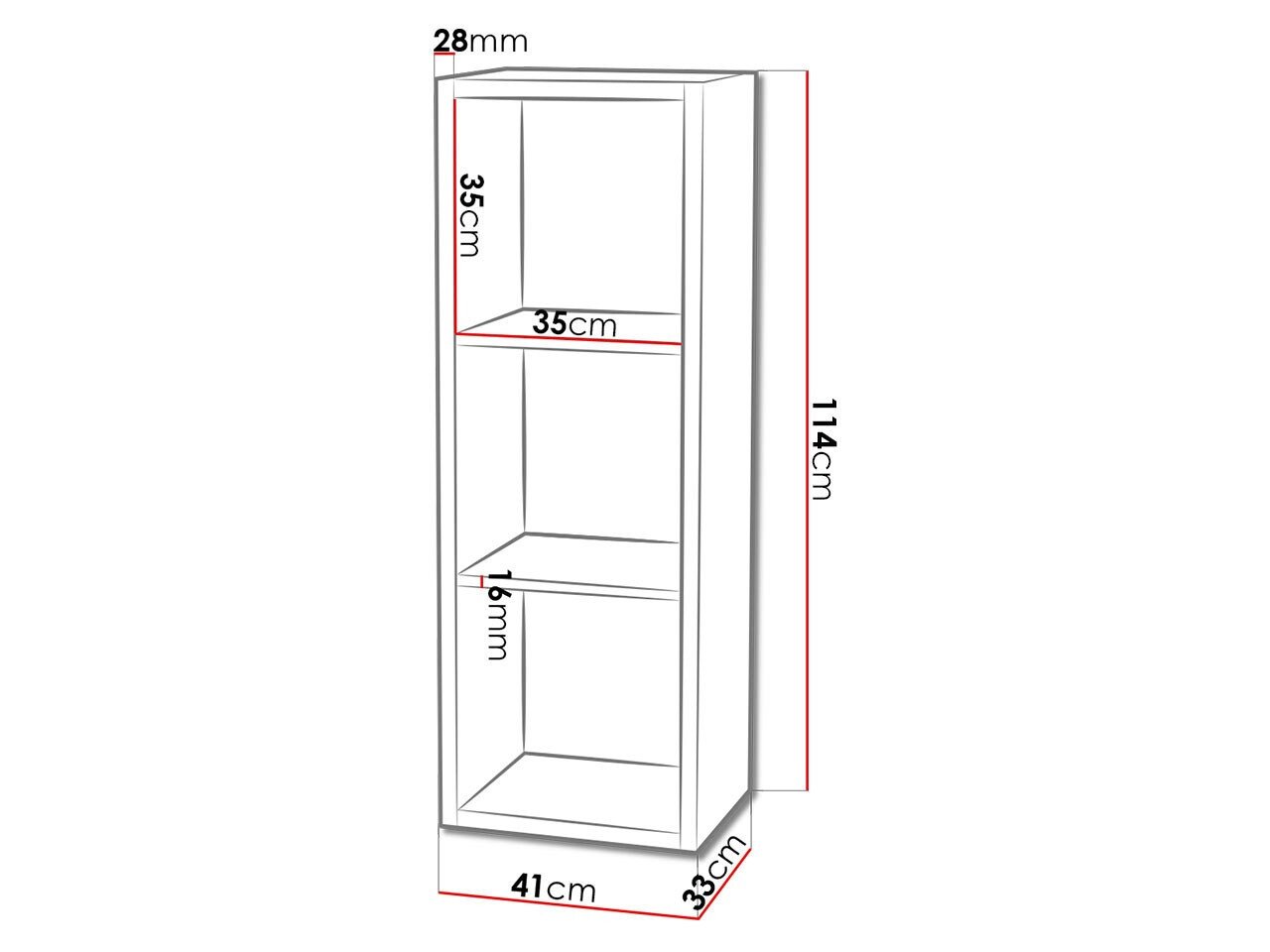 Étagère Levnova 100 (Sonoma chêne)