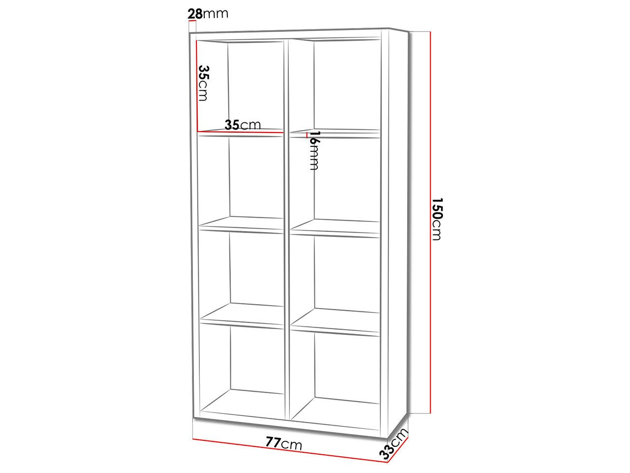 Étagère Levnova 104 (Sonoma chêne)