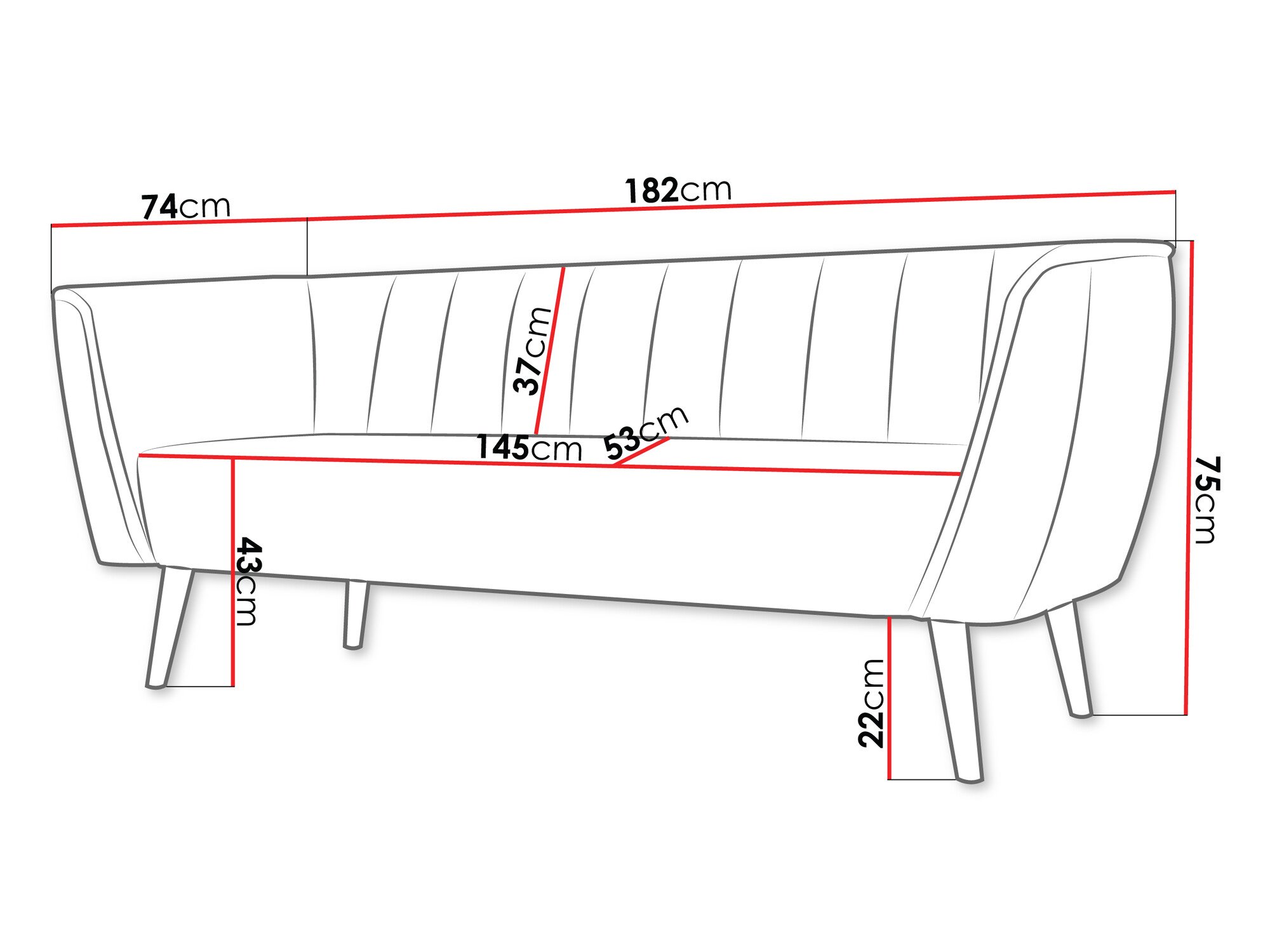 Canapé Glenview 103 (Kronos 09)