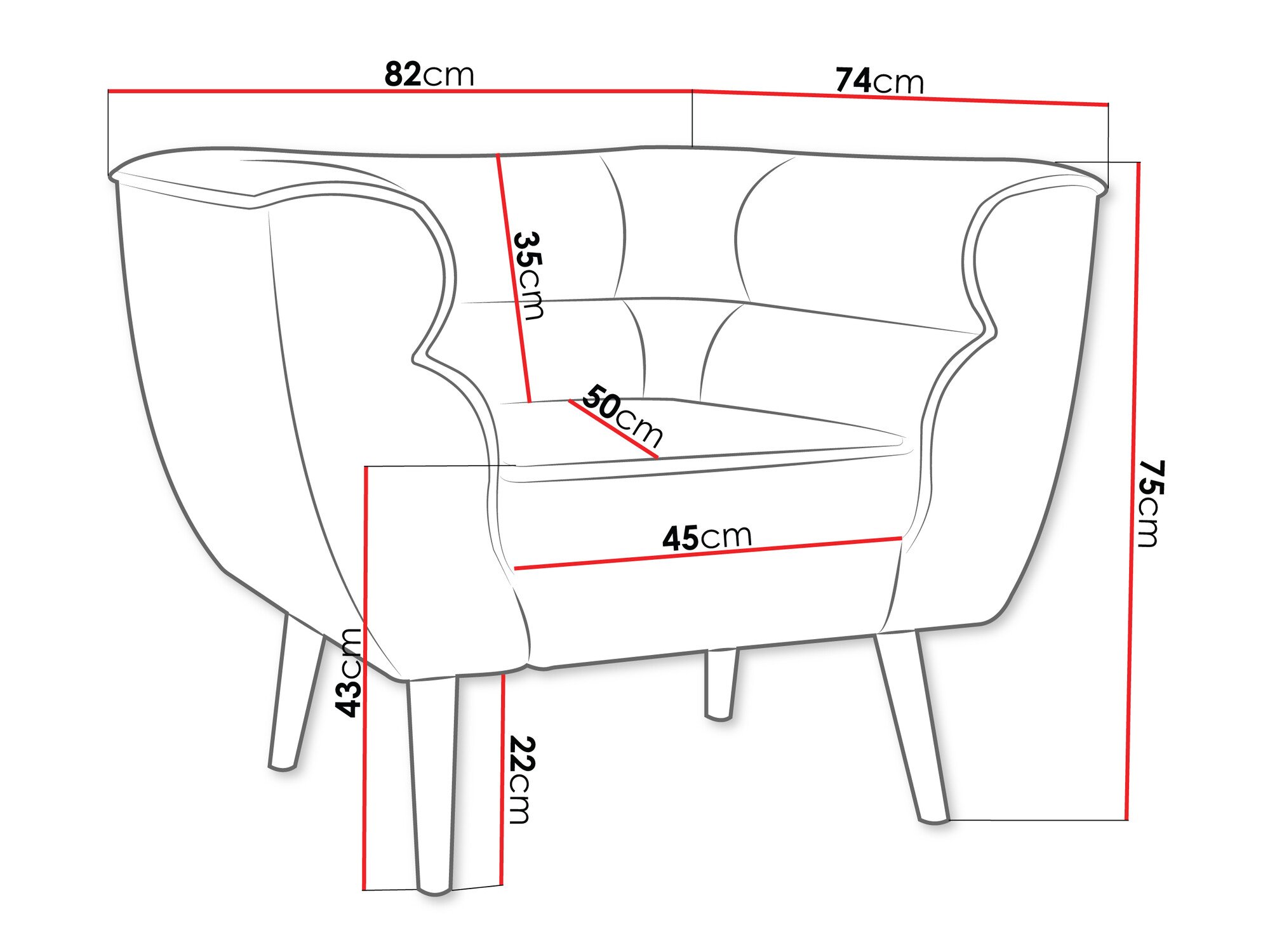 Fauteuil Glenview 102 (Paros 05)