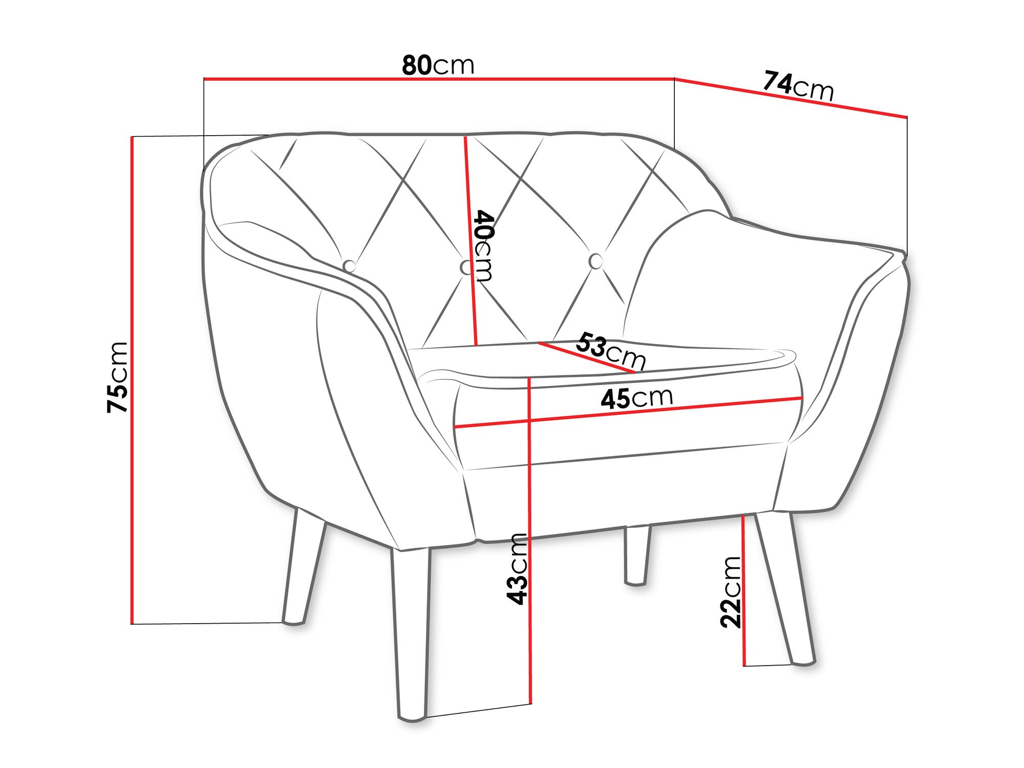 Fauteuil Glenview 108 (Kronos 14)