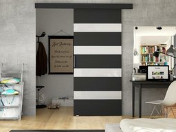 Porte coulissante Closico 179 (Noir + Blanc)