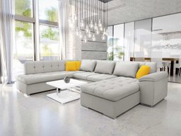 Canapé d'angle Comfivo Gemma V (Venus Velvet 2921 + Venus Velvet 2916)