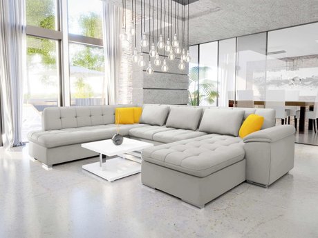 Canapé d'angle Comfivo Gemma V (Venus Velvet 2921 + Venus Velvet 2916)