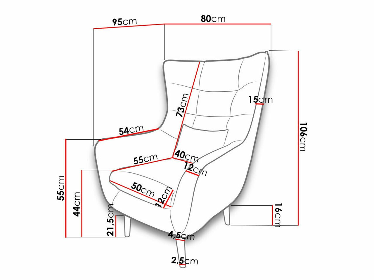 Fauteuil Comfivo Ulmus (Alfa 17)