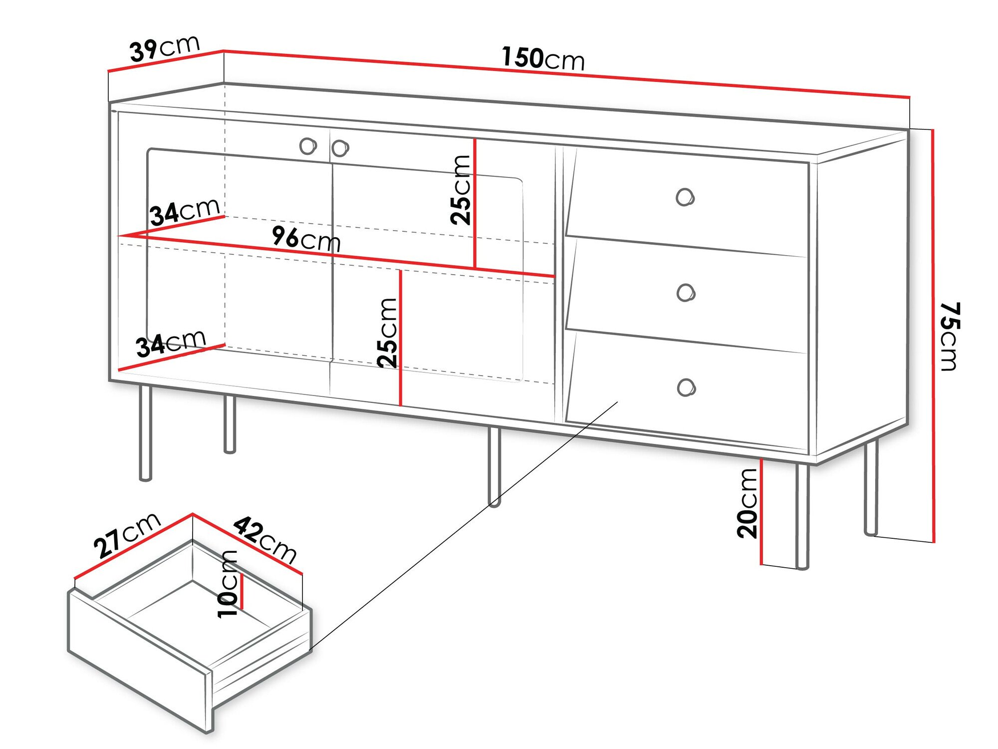 Commode Feletri 101 (Blanc)