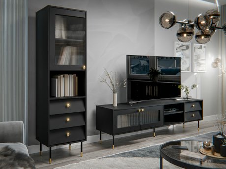 Ensemble de salon Feletri 109 (Noir)