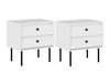 Ensemble de tables de chevet Feletri 106 (Blanc)