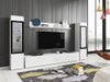 Ensemble de salon Mirfivo 101 (Blanc + Blanc brillant)
