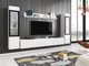 Ensemble de salon Mirfivo 101 (Blanc + Blanc brillant)