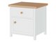 Table de chevet Romelbo 138 (Blanc + Chêne)