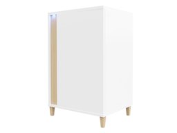 Buffet Florem (Blanc + Blanc brillant + Clair bois)