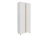 Armoire Florem (Blanc + Blanc brillant + Clair bois)