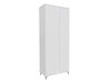 Armoire Livseri 114 (Blanc + Blanc brillant)