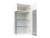 Armoire murale Florem I (Blanc + Blanc brillant + Clair bois)