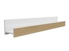 Étagère murale Florem (Blanc + Blanc brillant + Clair bois)