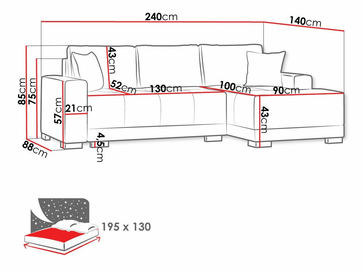 Canapé d'angle Columbus 103
