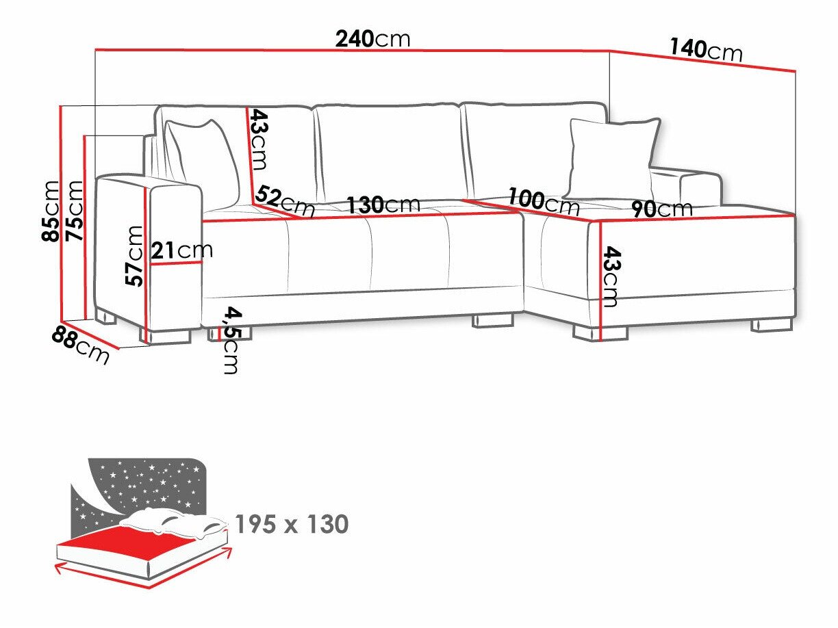 Canapé d'angle Columbus 103
