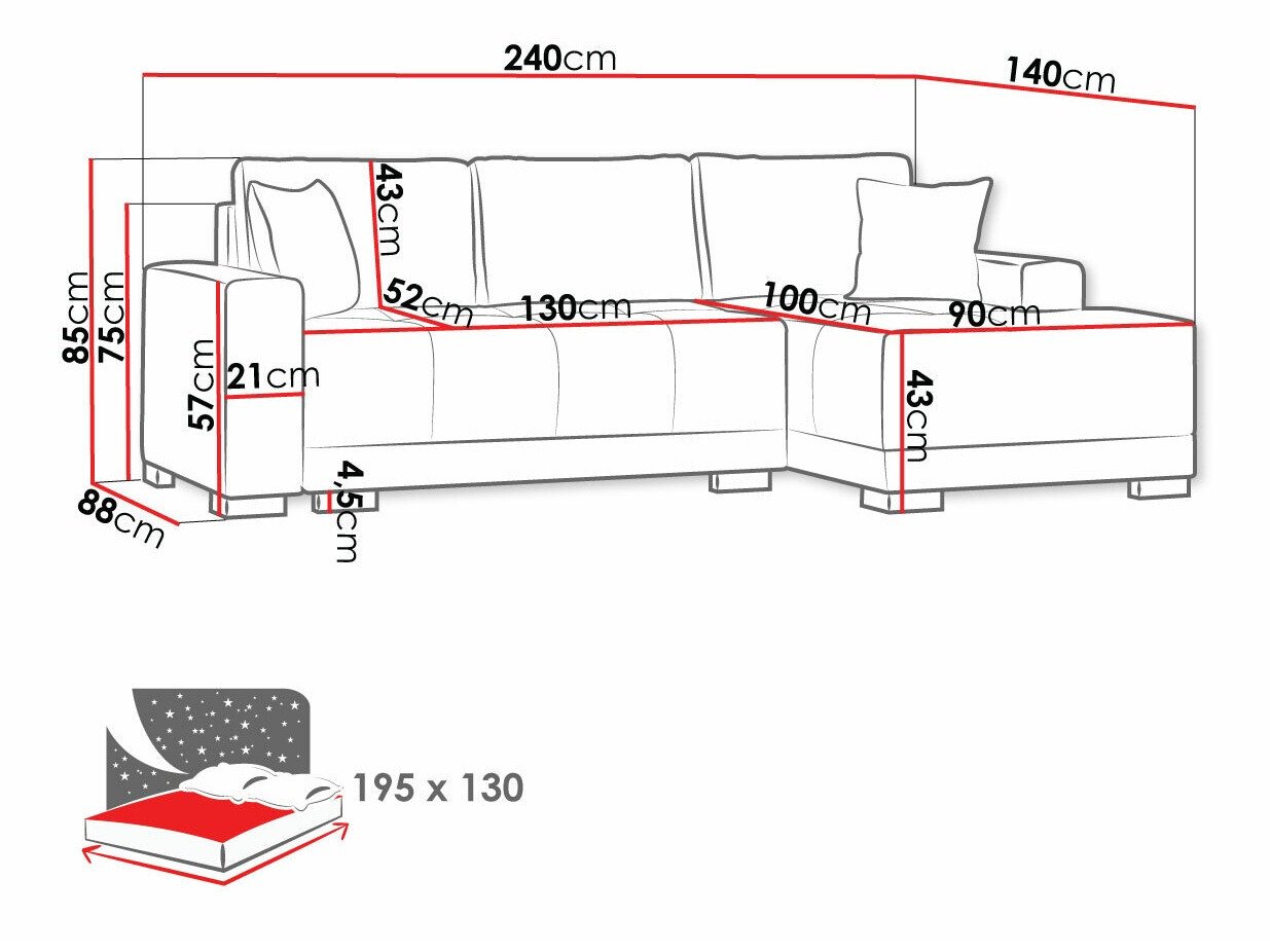 Canapé d'angle Columbus 103