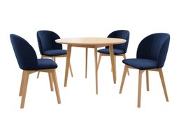 Salle à manger complète Racine 136 (Marron)