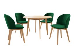 Salle à manger complète Racine 136 (Marron)