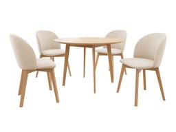 Salle à manger complète Racine 136 (Marron)