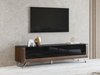Meuble TV Sovera 104 (Noix + Noir brillant)