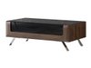 Table basse Sovera 108 (Noix + Noir brillant)