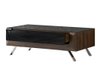 Table basse Sovera 108 (Noix + Noir brillant)