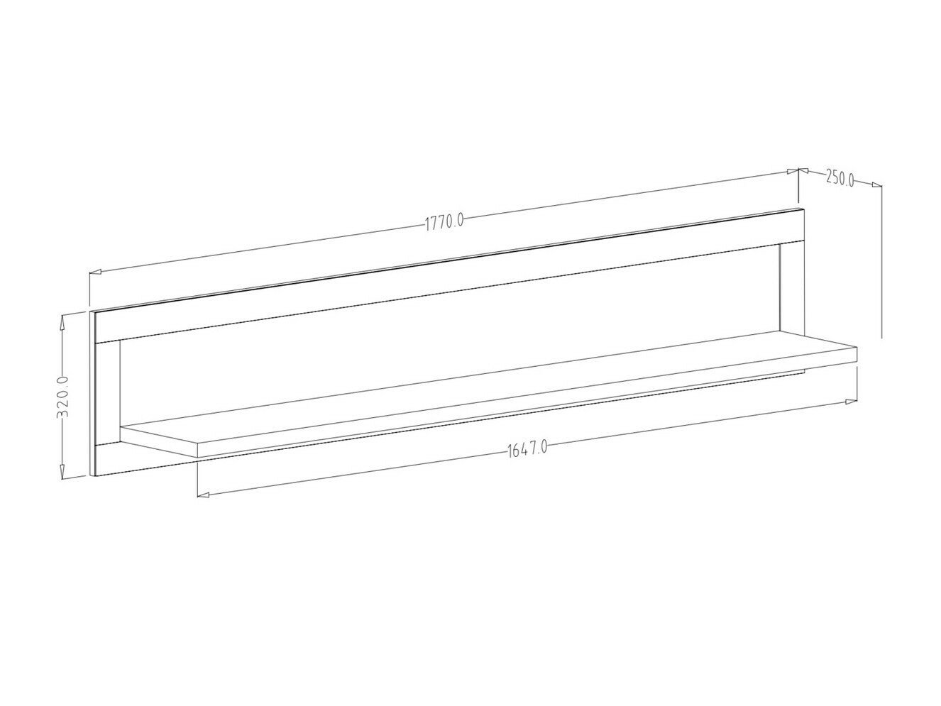 Étagère murale Tolnue 100 (Vert foncé)