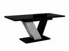 Table Violium (Noir brillant + Béton)