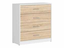 Commode Novsore 101 (Blanc + Sonoma chêne)