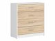 Commode Novsore 101 (Blanc + Sonoma chêne)