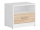 Table de chevet Novsore 102 (Blanc + Sonoma chêne)