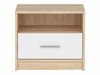 Table de chevet Novsore 102 (Blanc + Sonoma chêne)