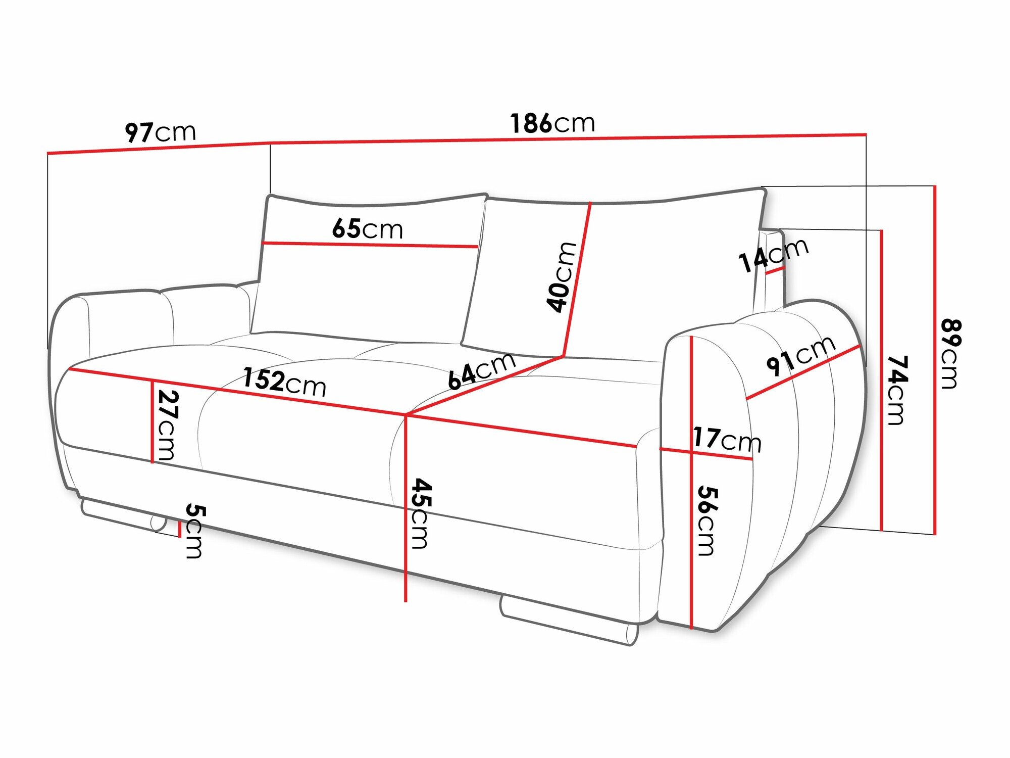 Canapé Signis II (Velo 621)