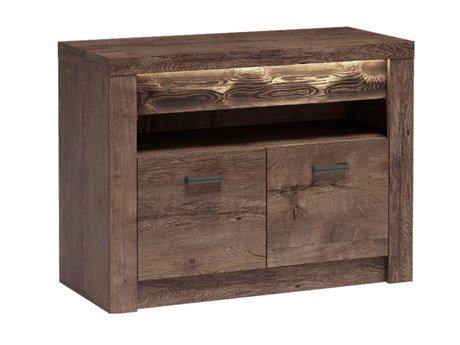 Meuble TV Serfeno 107 (Chêne sombre)