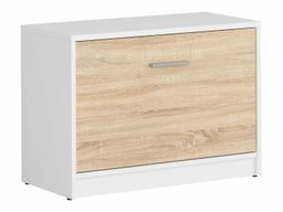 Meubles à chaussures Novsore 111 (Blanc + Sonoma chêne)