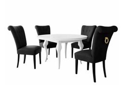 Salle à manger complète Racine 143 (Doré)