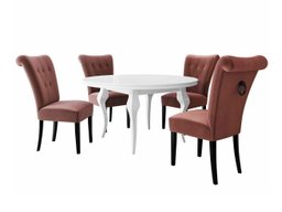 Salle à manger complète Racine 143 (Noir)