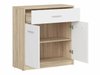 Commode Novsore 115 (Sonoma chêne + Blanc)