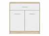 Commode Novsore 115 (Sonoma chêne + Blanc)