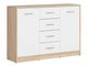 Commode Novsore 118 (Blanc + Sonoma chêne)