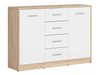 Commode Novsore 118 (Blanc + Sonoma chêne)