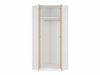 Armoire d'angle Novsore 119 (Blanc + Sonoma chêne)